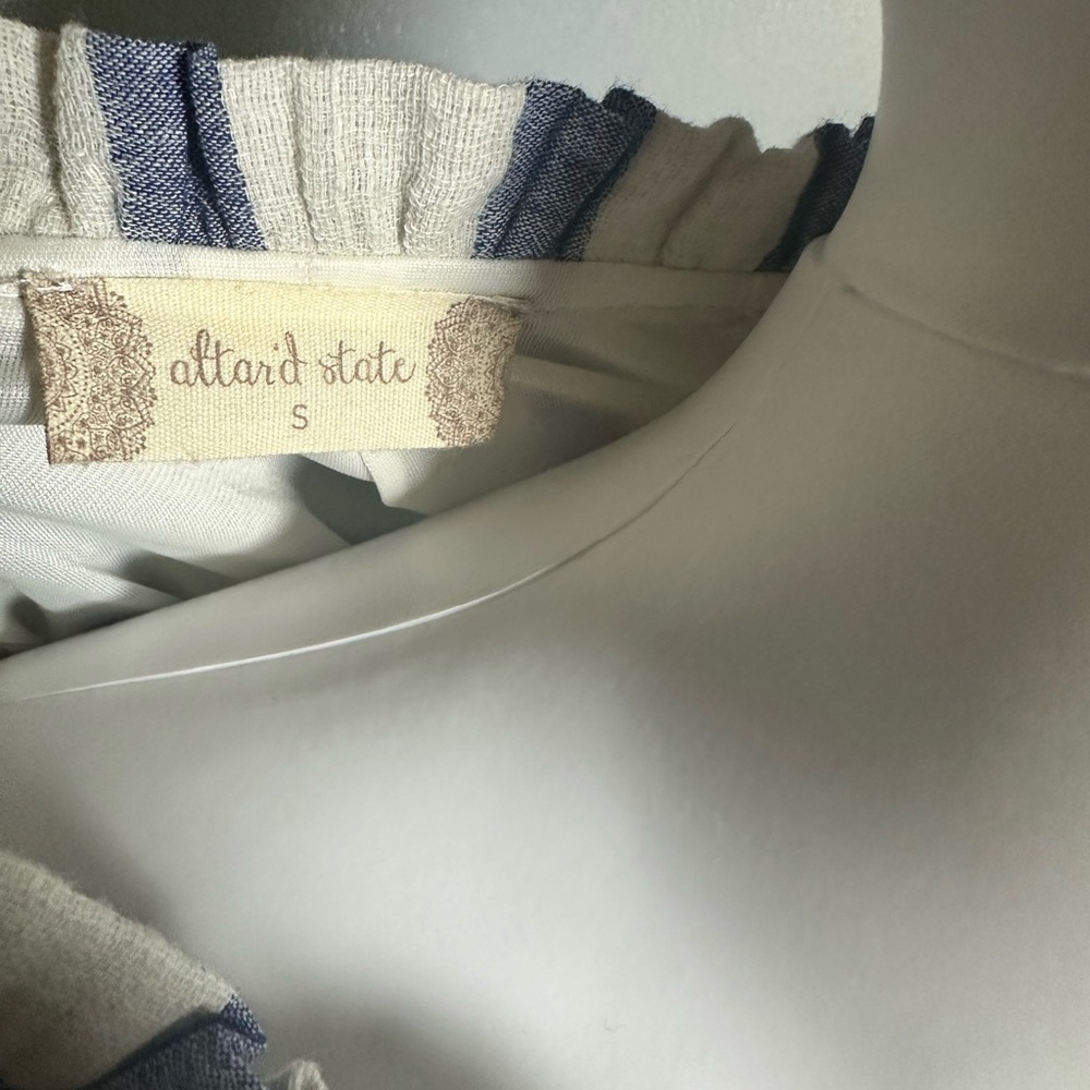 Altar'd State Blue and White Striped Mini Dress S - Picture 6 of 7
